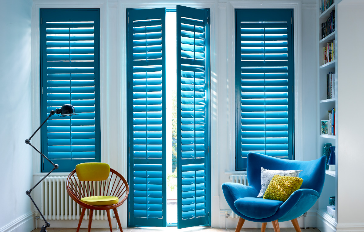 Full_height_shutters_hallway_doors_custom_blue_paint