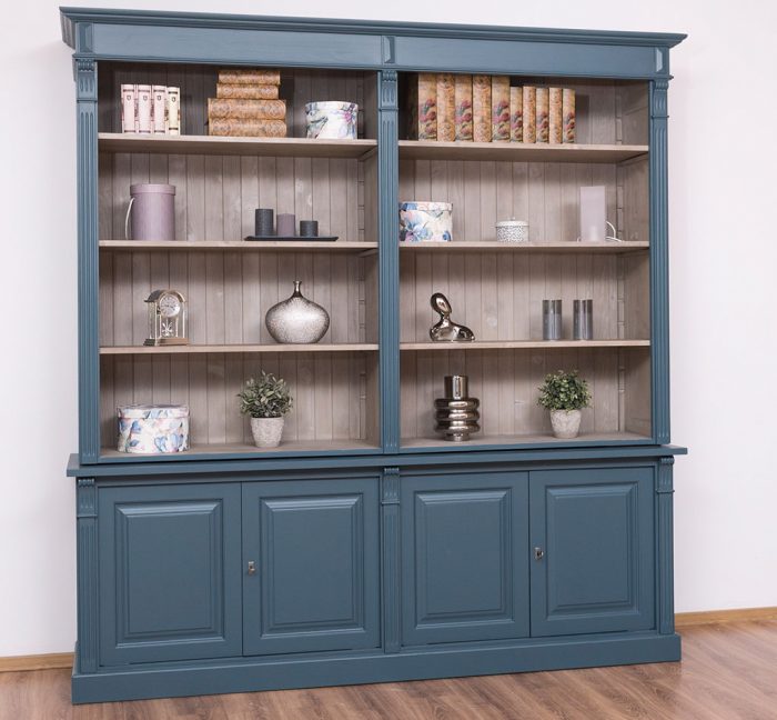Clyde-Open-Shelves-Real-Wood-Bookcase-Multicolour-Greenish-Blue-051-Brushed-037