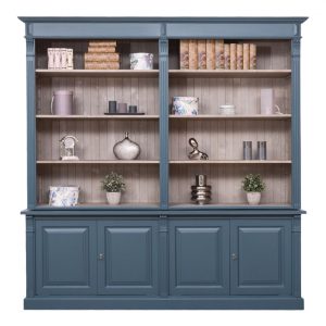 Clyde-Open-Shelves-Real-Wood-Bookcase-Multicolour-Greenish-Blue-051-Brushed-037