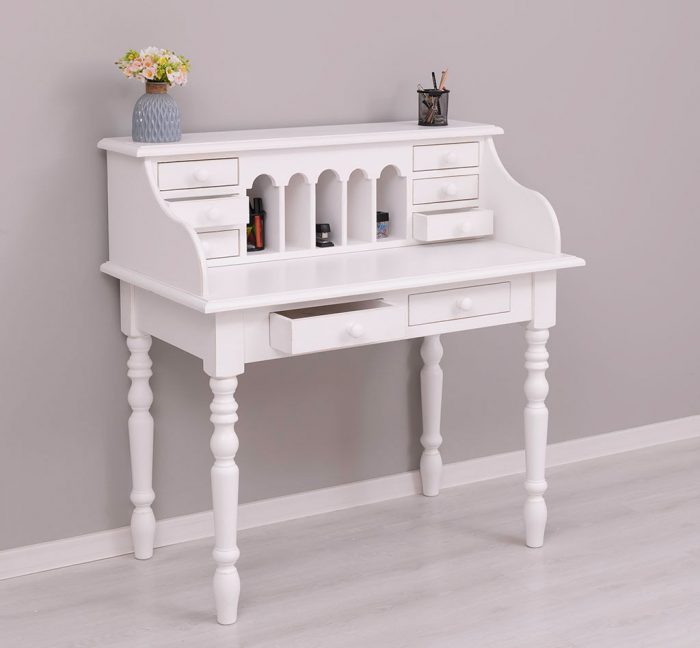 tylish-Home-Desk-Renee-8-Drawer-Desk-Antique-White-Colour