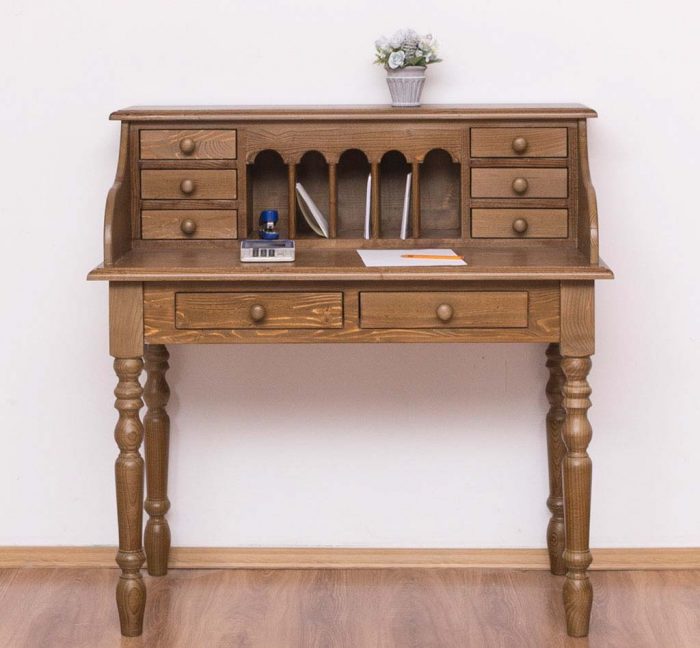 Stylish-Home-Desk-Renee-8-Drawer-Desk-Stained-084-Finish