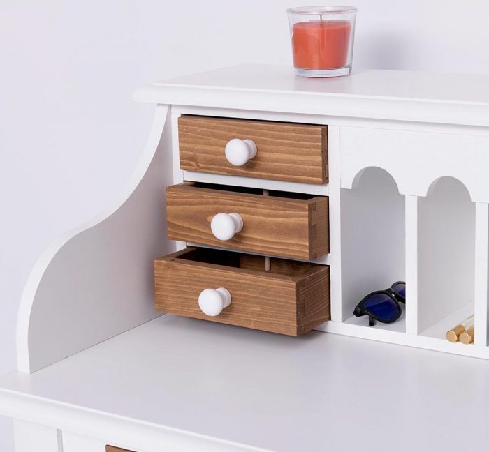 Stylish-Home-Desk-Renee-8-Drawer-Desk-White-Colour-and-Wax-001-Drawers