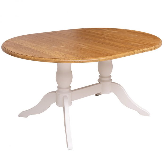 Villette-Oval-Extendable-Dining-Table-Pure-White-Colour-and-Stained-082-Top
